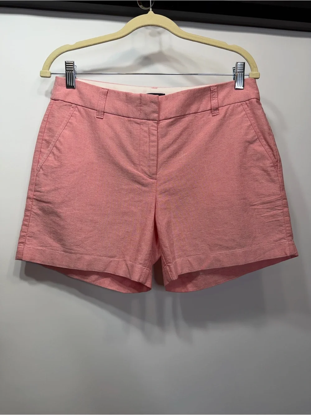 J.Crew Size 4 Pink 100% Cotton Chino Shorts 5” Inseam
